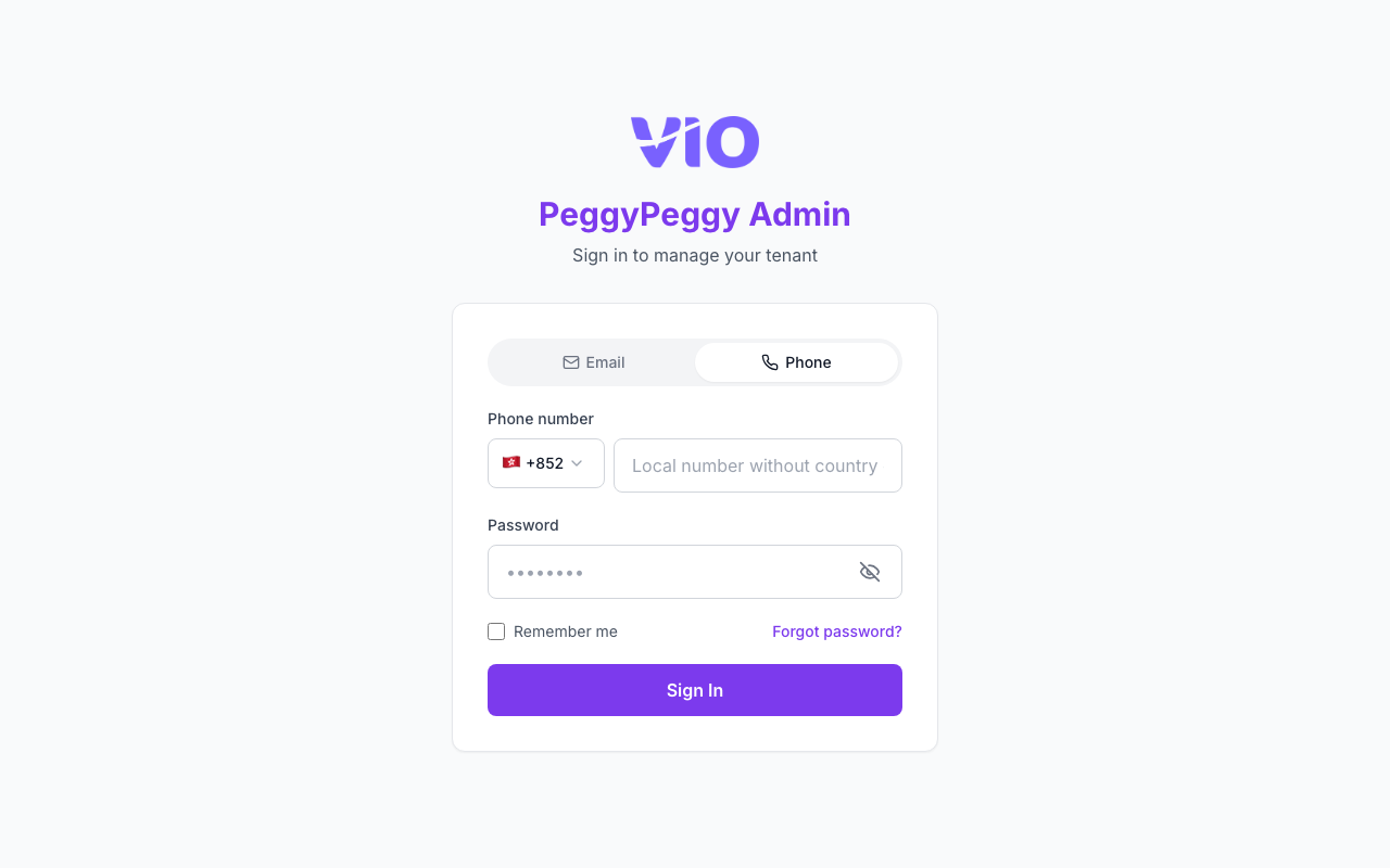 Login — Phone