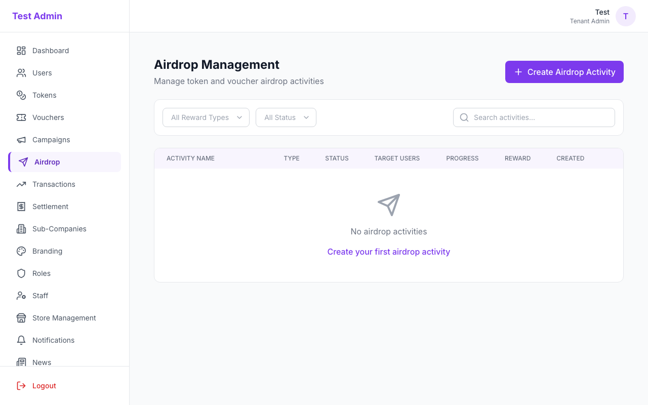 Airdrop Management