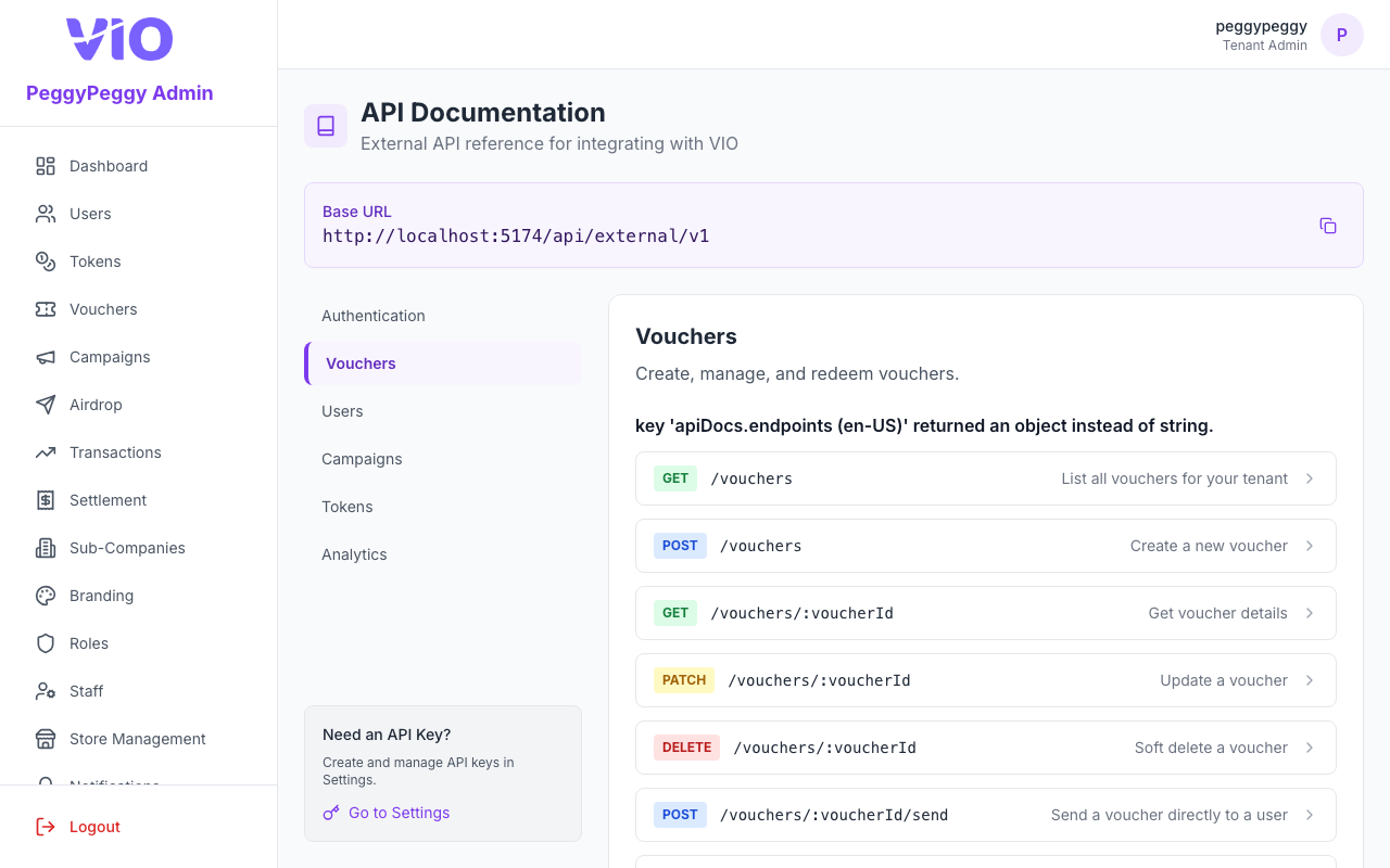 API Docs — Vouchers