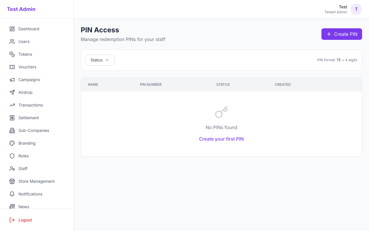 PIN Access