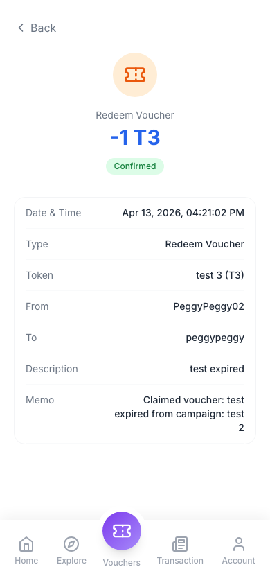 Transaction detail