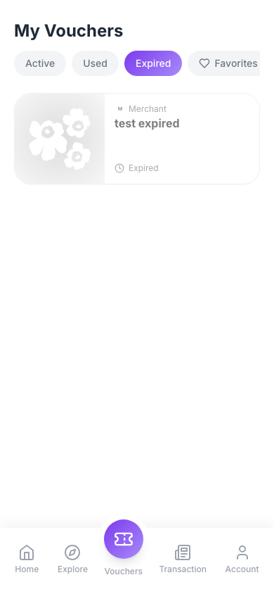 Vouchers — Expired tab